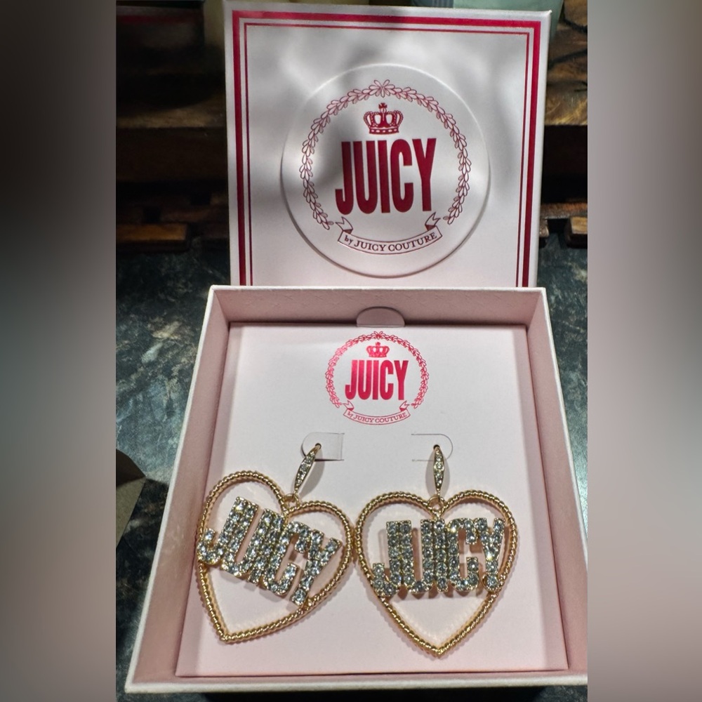 Juicy Couture Gold and Silver Heart Earrings